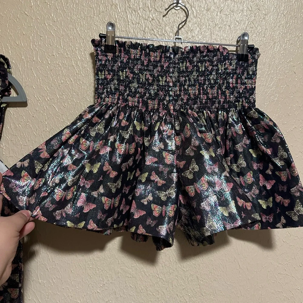 Queen of Sparkles Shorts Top Butterfly Set Size Small & XS Shimmer Shine‎